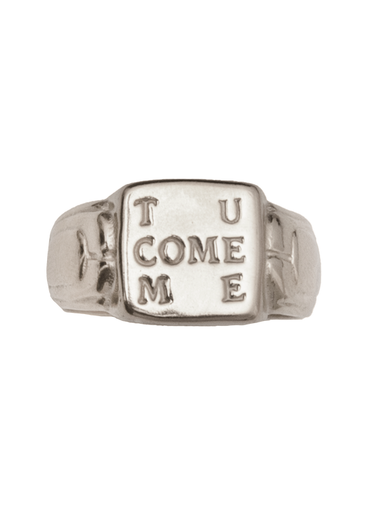 Tu Come Me Silver Ring