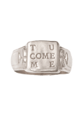 Anillo Tu Come Me Plata