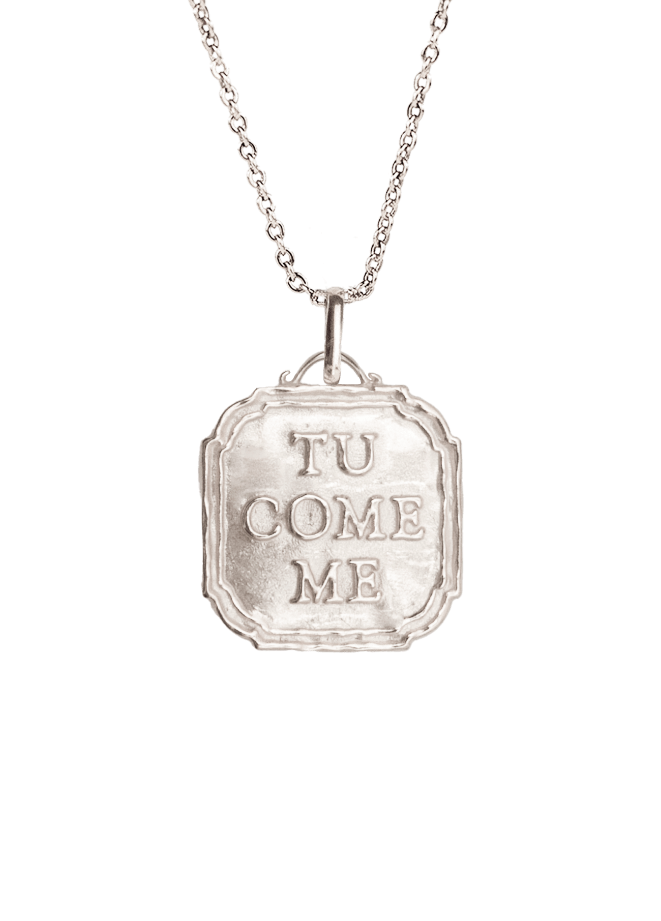Collar Tu Come Me Plata