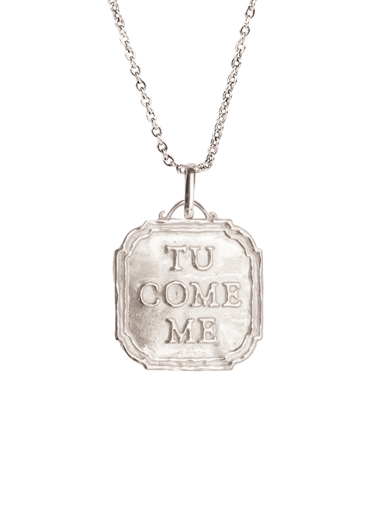 Collar Tu Come Me Plata