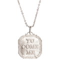 Tu Come Me Silver Necklace