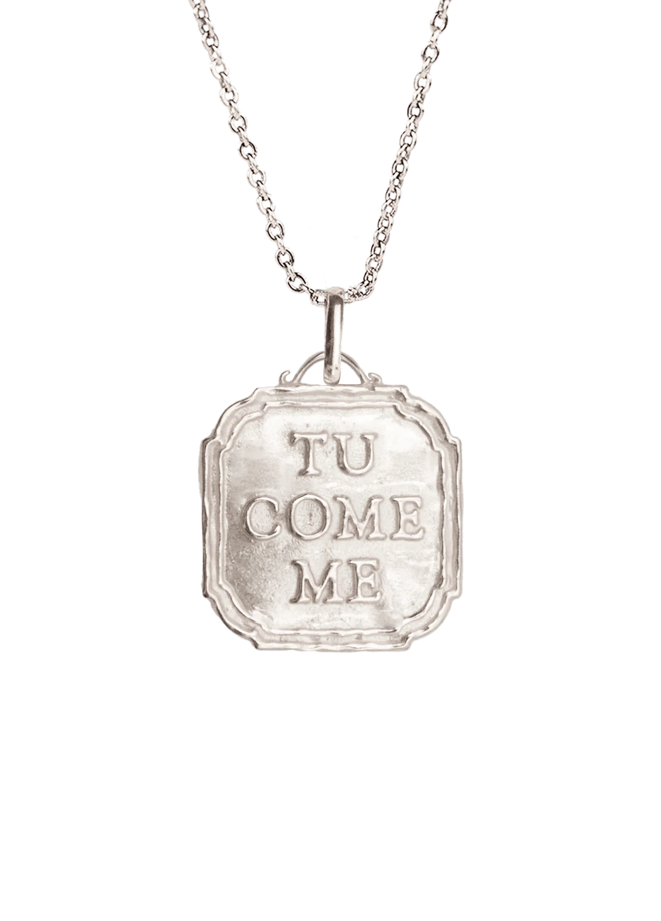Collar Tu Come Me Plata