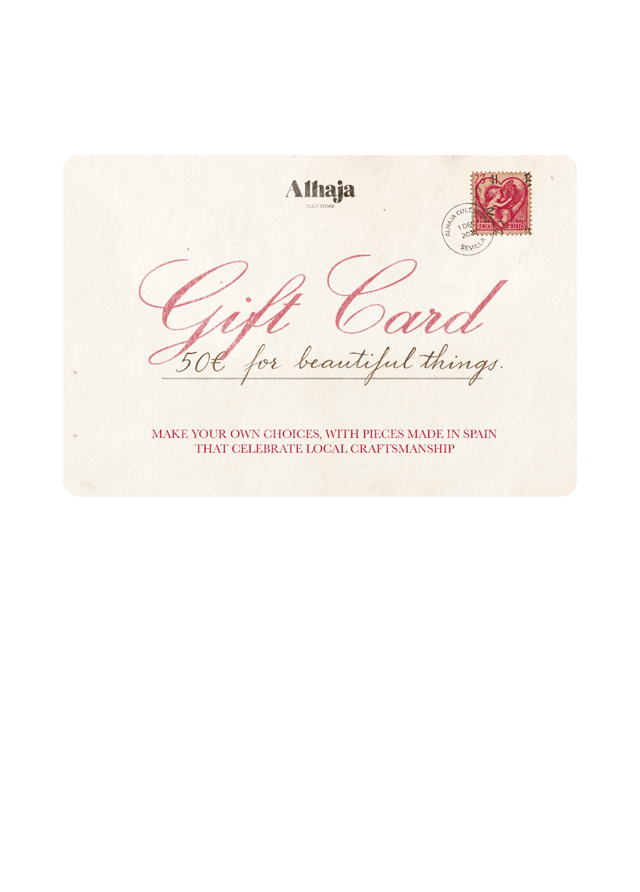 Tarjeta Regalo para cosas bonitas