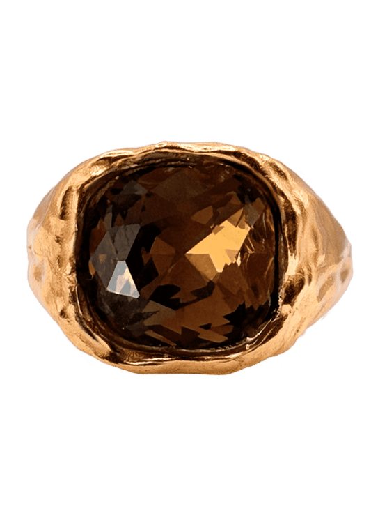 Amalfi Caramel Solid Gold Ring