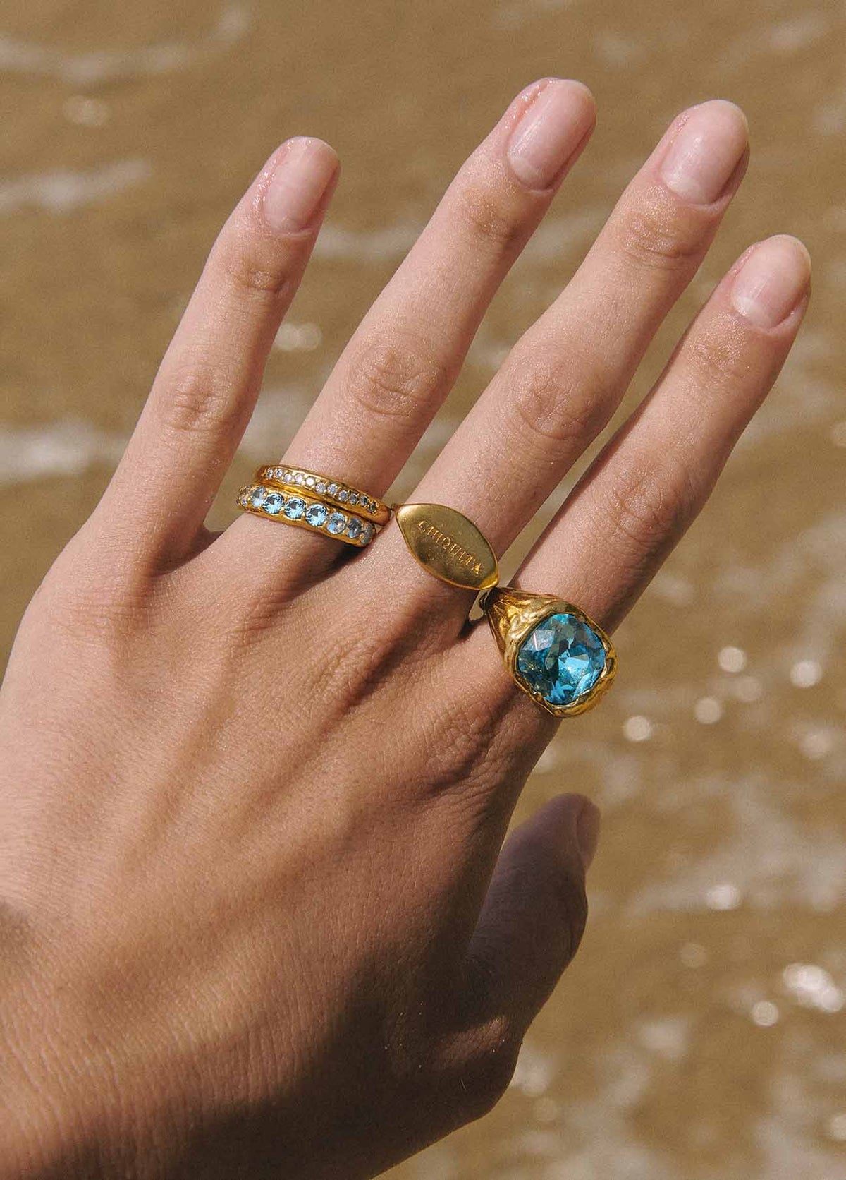 Salina Ocean Gold Ring