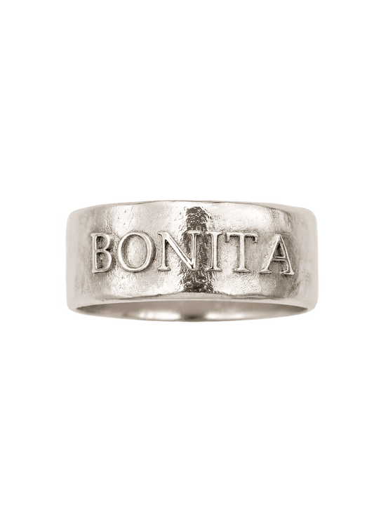 Anillo Banda Bonita Plata