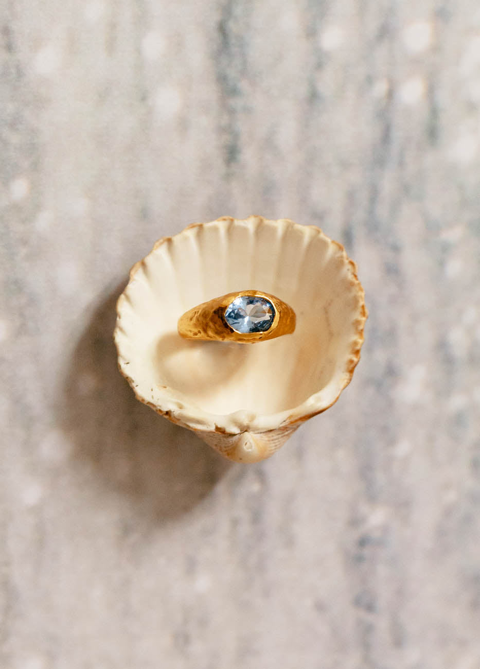 Anillo Positano Aqua Oro