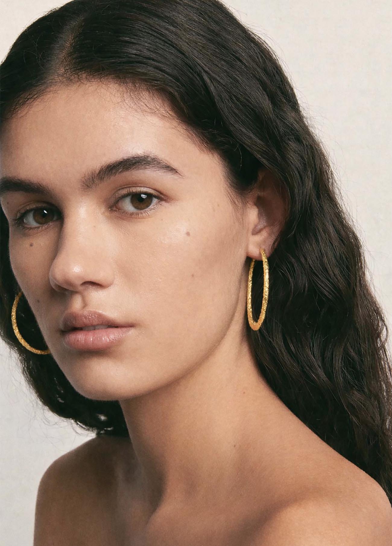 Solid Gold XL Flamenco Earrings