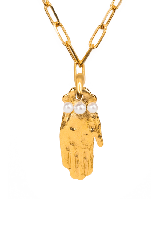 Collar Fatima con Cadena Creta