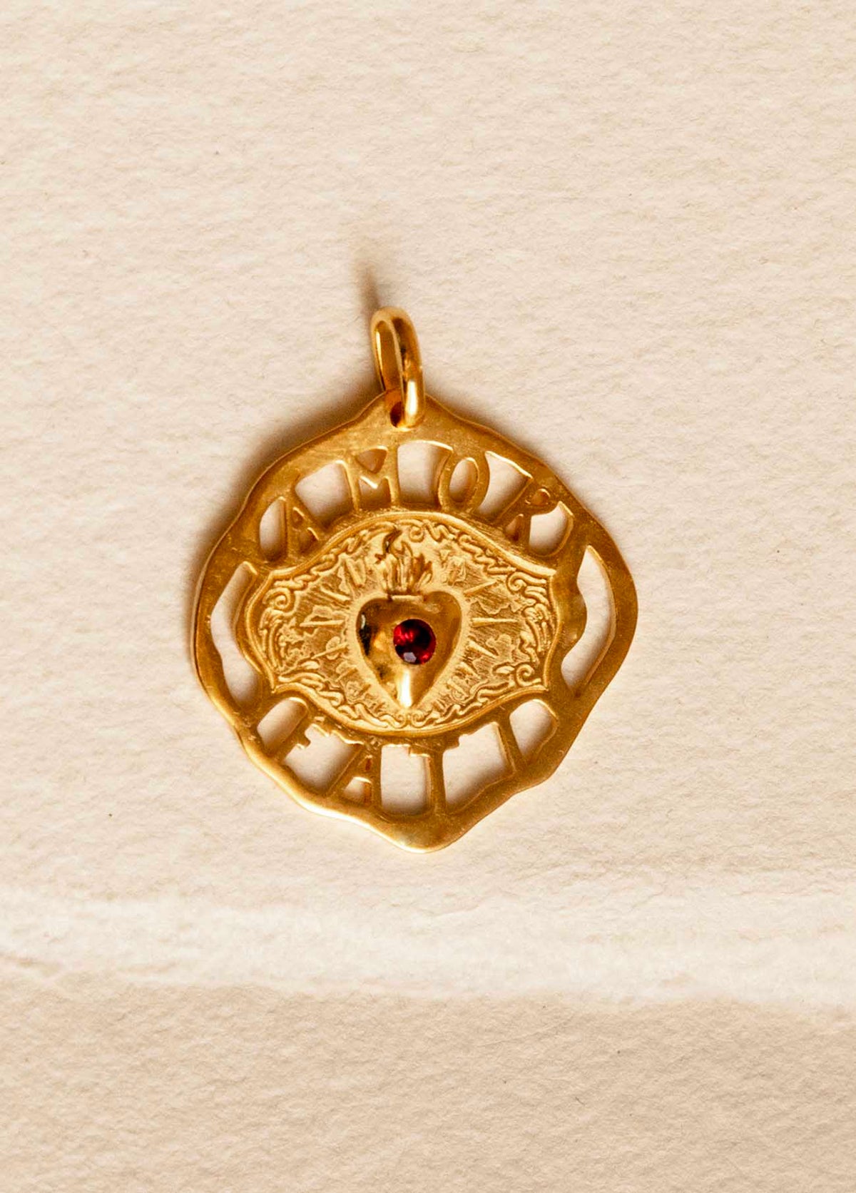 Amor Fati Solid Gold Charm