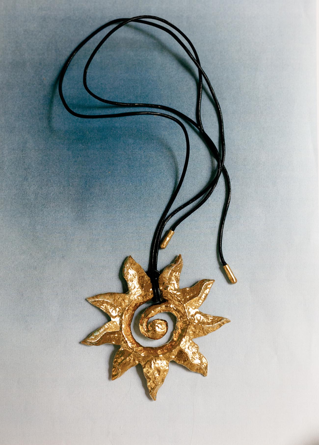 Icaro Gold Leather Cord