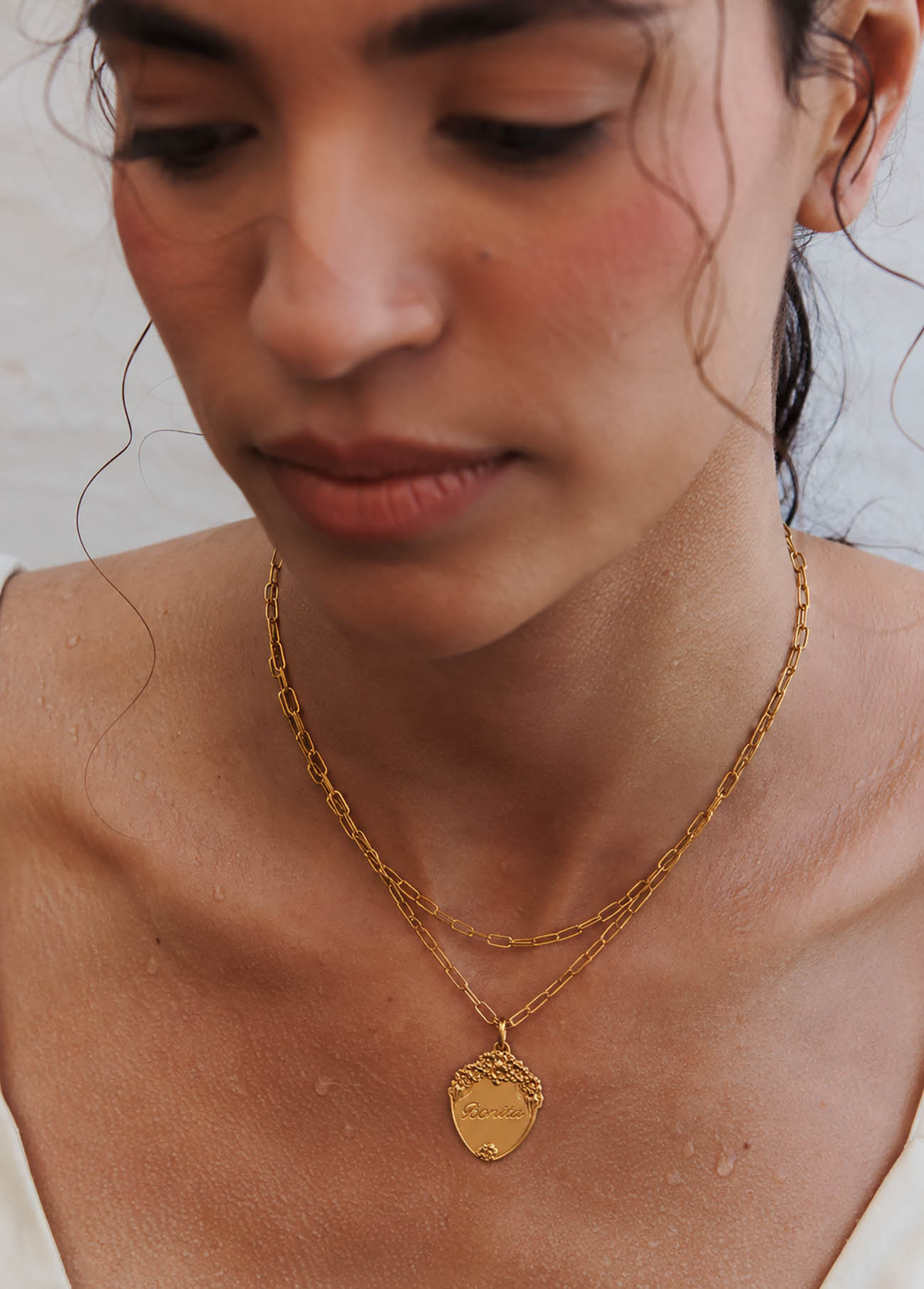 Collar Bonita con Cadena Creta