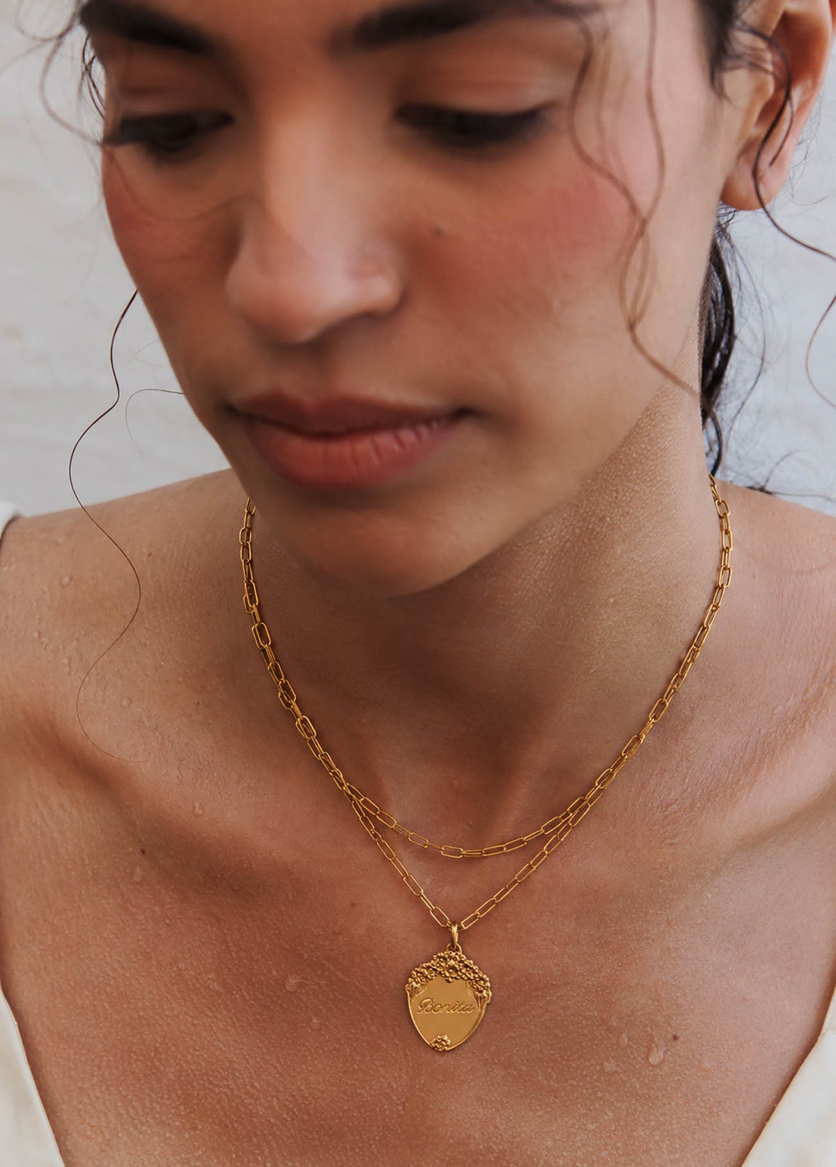 Collar Bonita con Cadena Creta