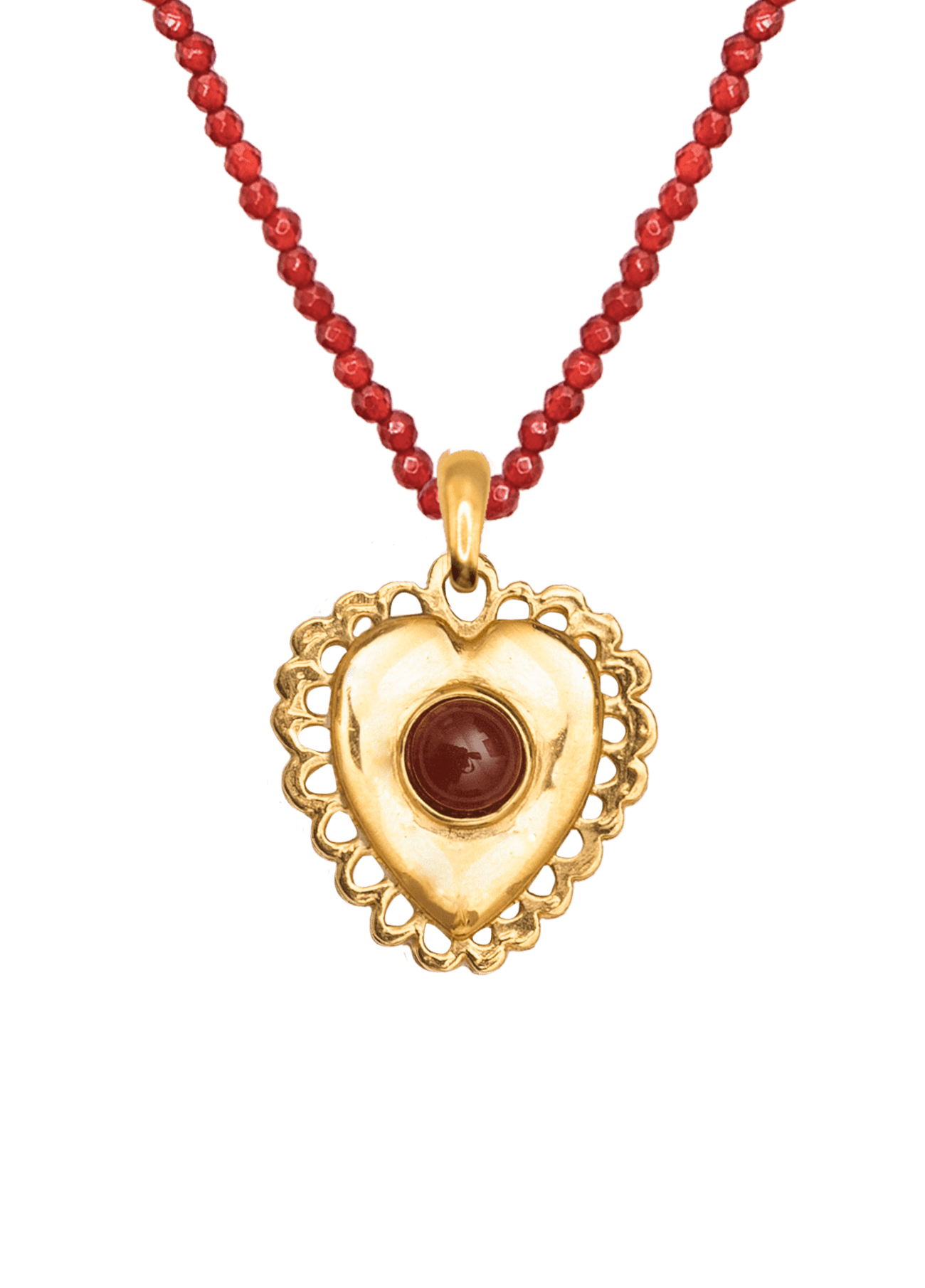 Corazon Garnet Necklace