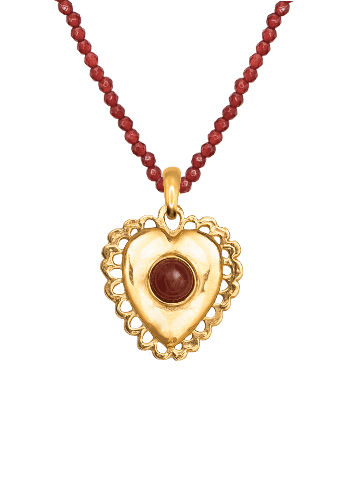 Corazon Garnet Necklace