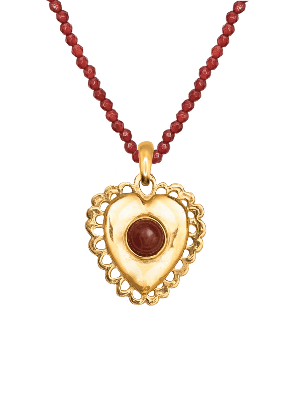 Corazon Garnet Necklace