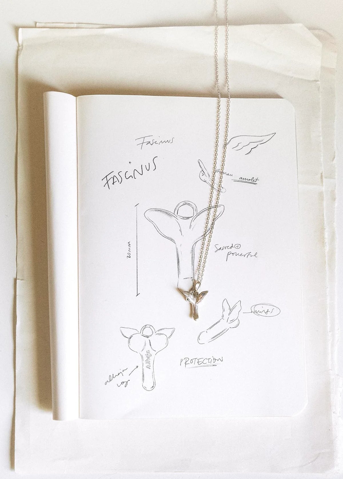 Fascinus Silver Necklace