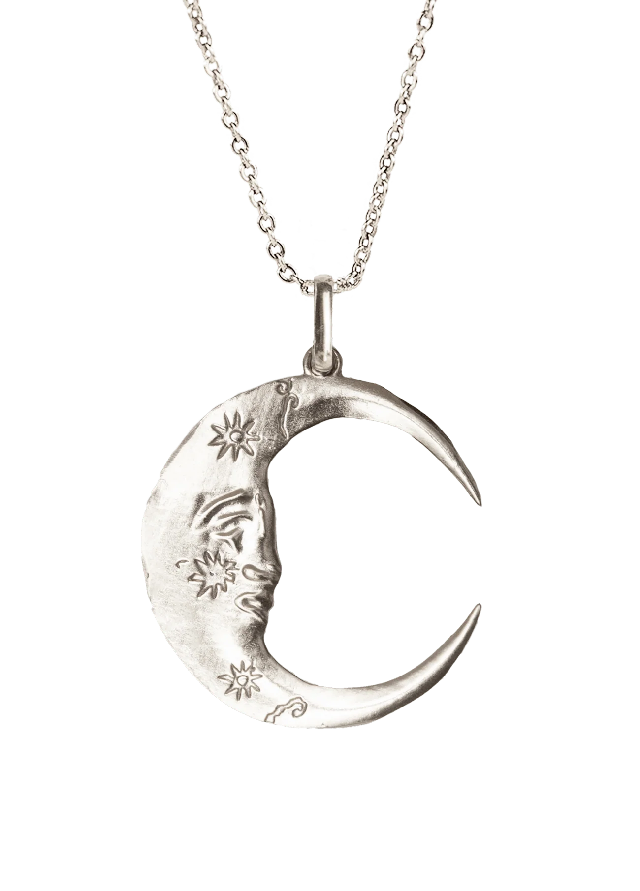Collar Luna Plata