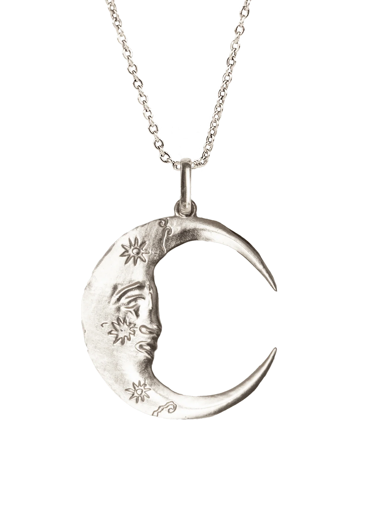 Collar Luna Plata