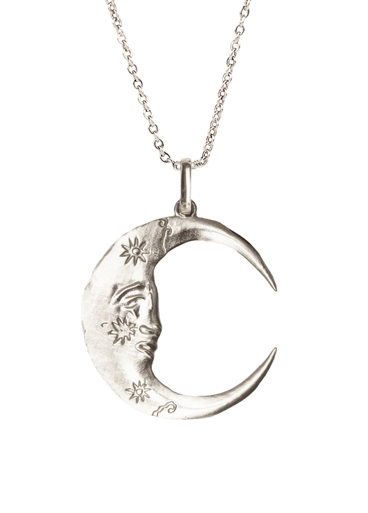 Collar Luna Plata