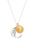Sun and Moon Silver Necklace