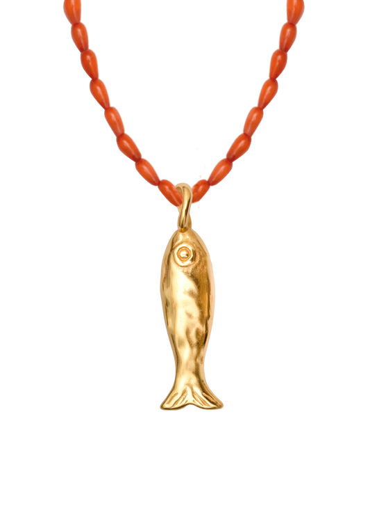 Choker Piscis Coral
