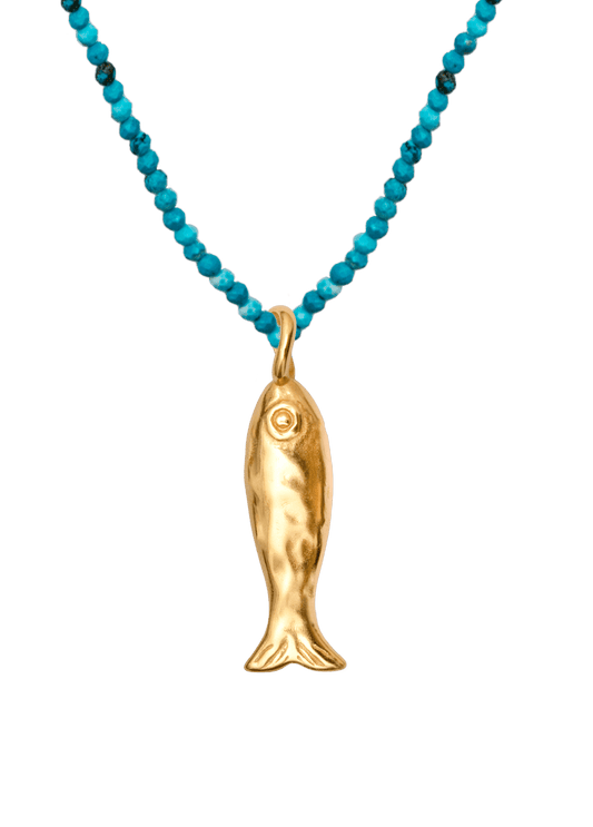 Choker Piscis Turquesa