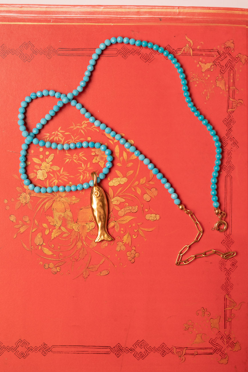 Turquoise Pisces Choker