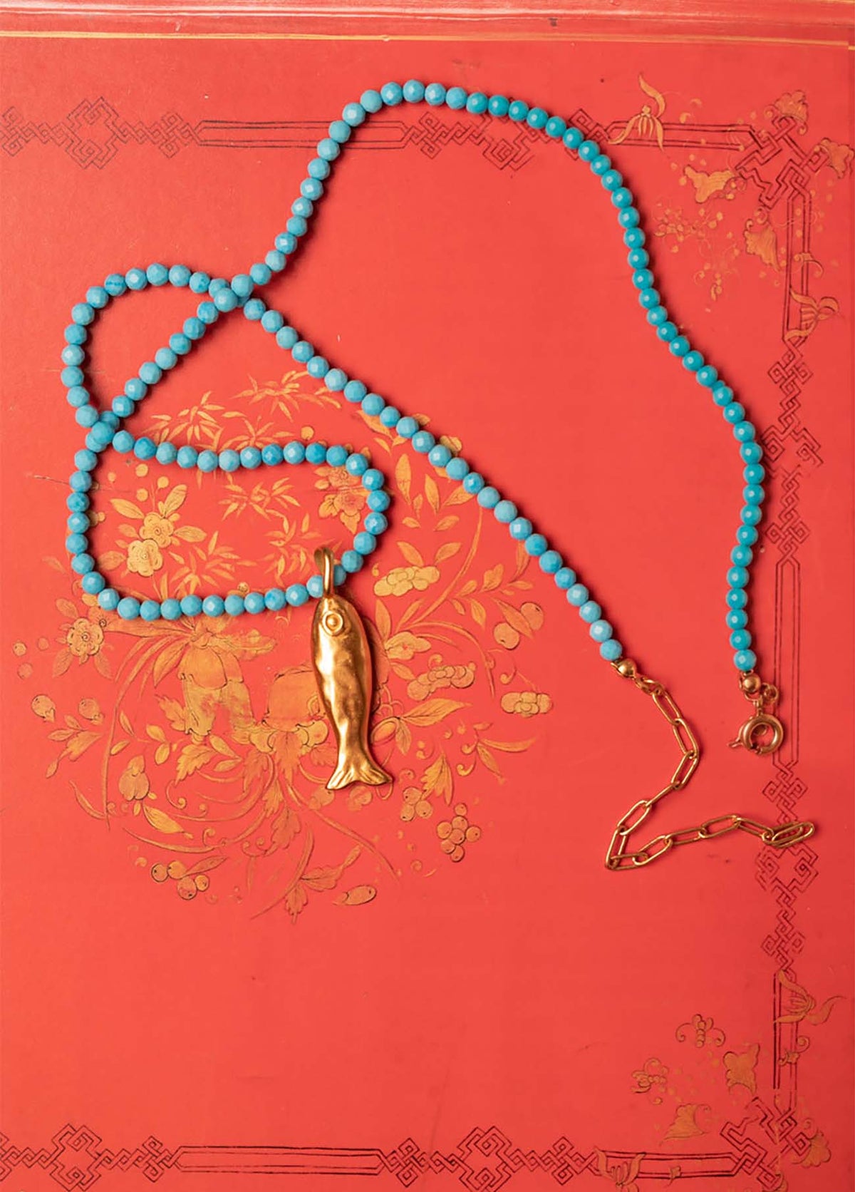 Choker Piscis Turquesa