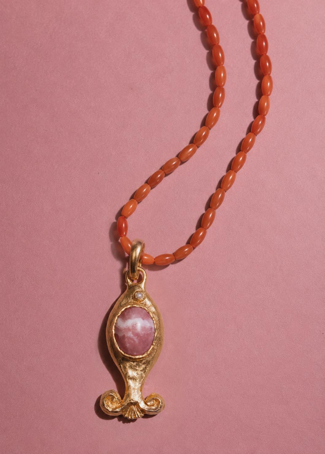 Salmonete Coral Necklace