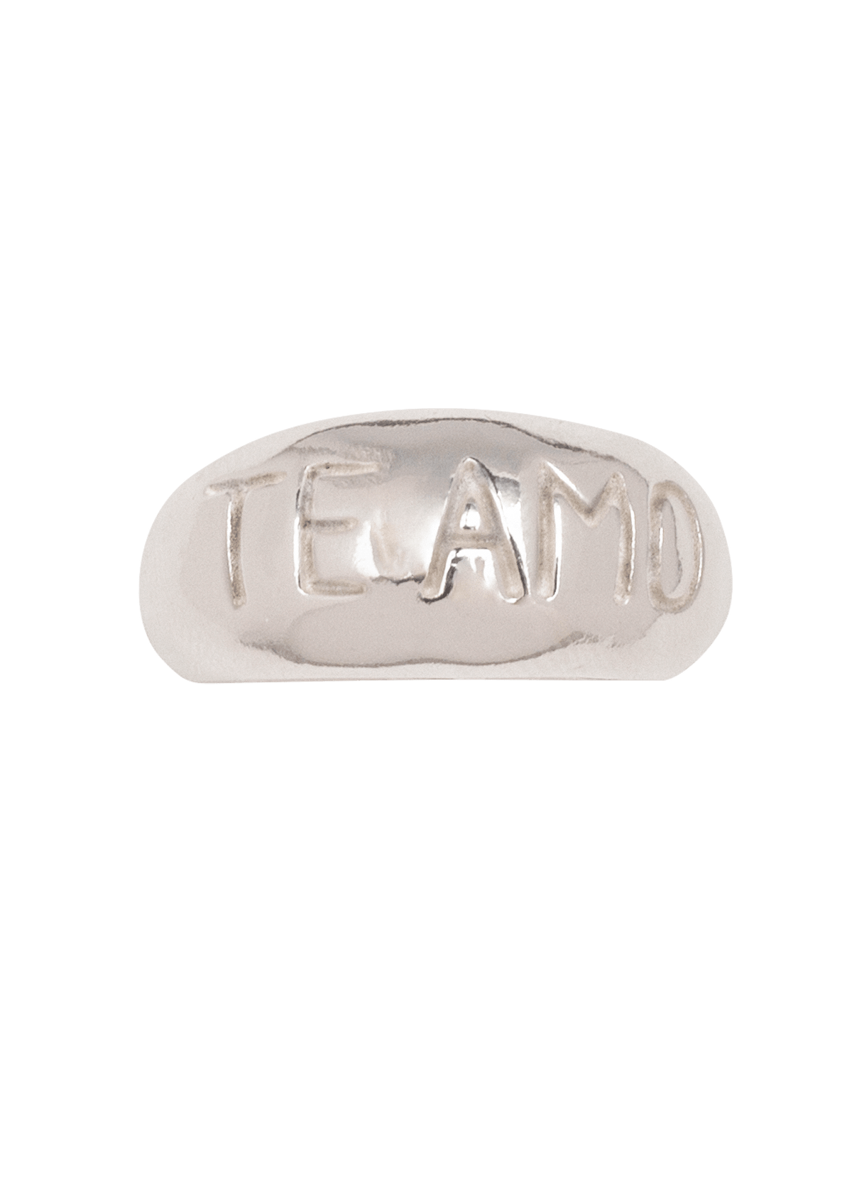 Te Amo Silver Ring